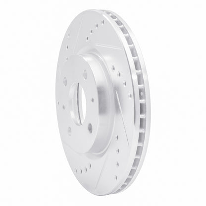 R1 Concepts R1 03-07 Peugeot 307 (Mexico) Rear Left Drilled & Slotted Silver Brake Rotor