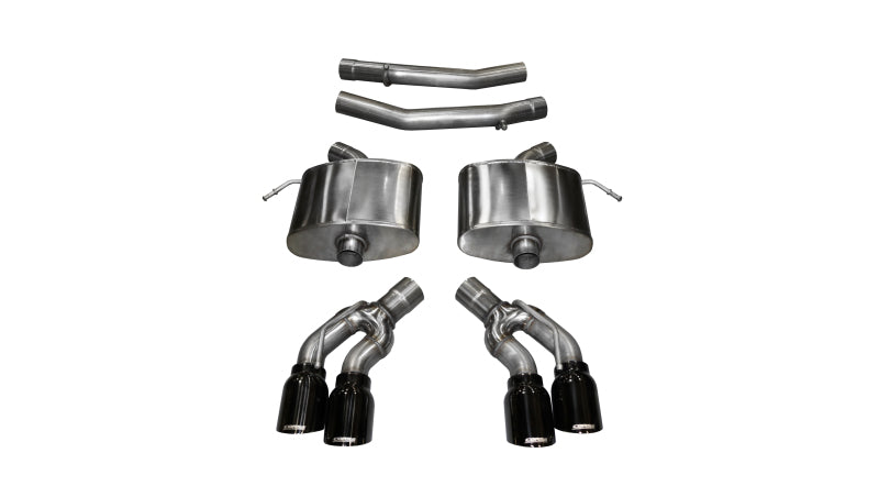 CORSA Performance Corsa 2016-2019 Cadillac CTS V 6.2L V8 2.75in Black Sport Axle-Back Exhaust