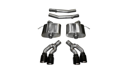CORSA Performance Corsa 2016-2019 Cadillac CTS V 6.2L V8 2.75in Black Sport Axle-Back Exhaust