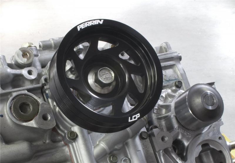 Perrin Performance PERRIN 93-14 Subaru Impreza (Incl. 02-14 WRX) / 04-21 STI Lightened Crank Pulley - Black