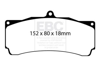 EBC Racing AP Racing CP5060-2 Calipers RP-X Brake Pads