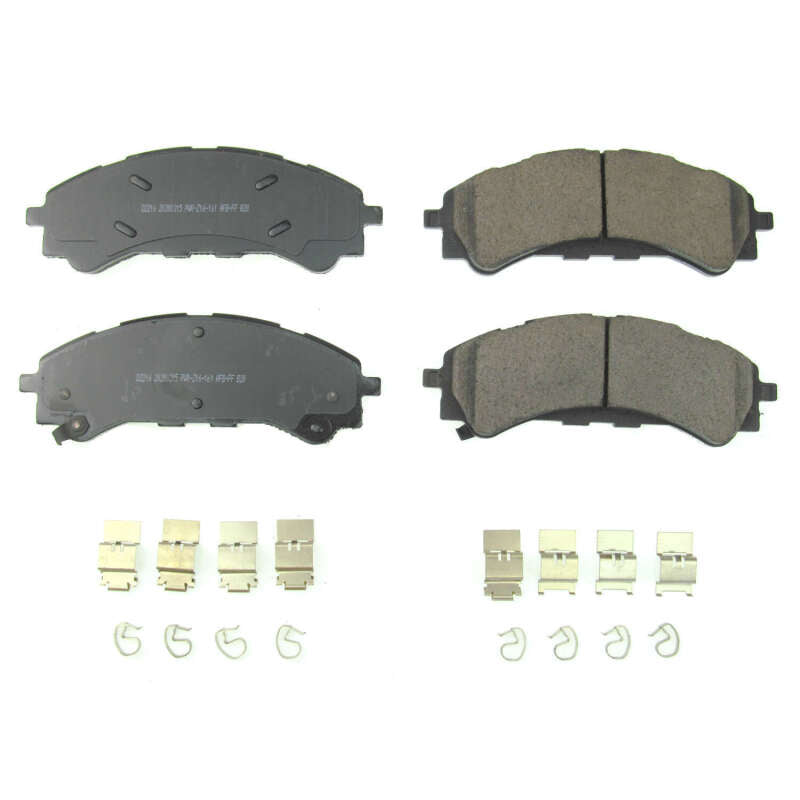 PowerStop Power Stop 2019 Ford Ranger Front Z17 Evolution Ceramic Brake Pads w/Hardware