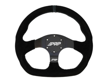 PRP Seats PRP Comp-R D-Shape Suede Steering Wheel - Blue