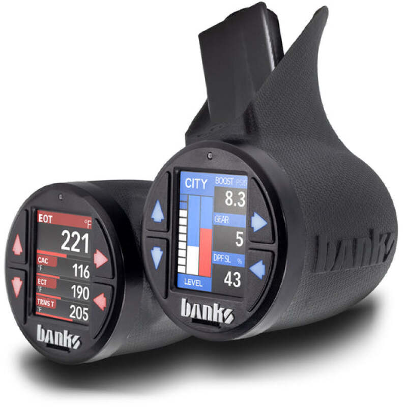 Banks Power Banks Gauge Pod Kit 2023-2024 Ford F250-450 & 2021-24 F150  iDash Stealth Pod Mount - Dual Gauge