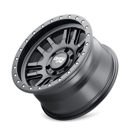 Dirty Life 9309 Canyon Pro 17x9/5x127 BP/-12mm Offset/71.5mm Hub Matte Black Wheel - Not Beadlock