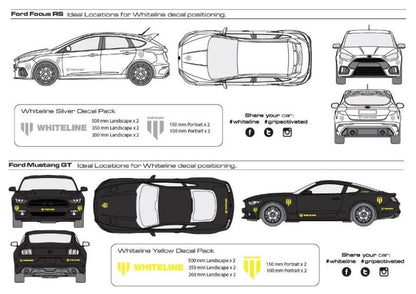 Whiteline Branded Decal Pack - White
