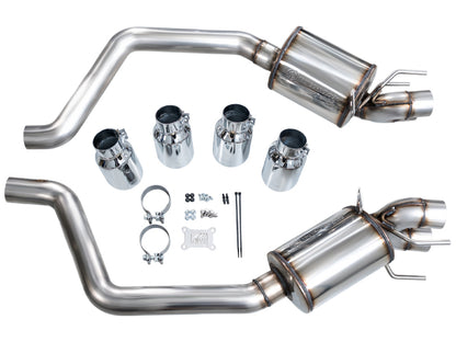 AWE Tuning C6 Chevrolet Corvette Z06/ZR1 Touring Edition Axle-Back Exhaust w/ Chrome Silver Tips