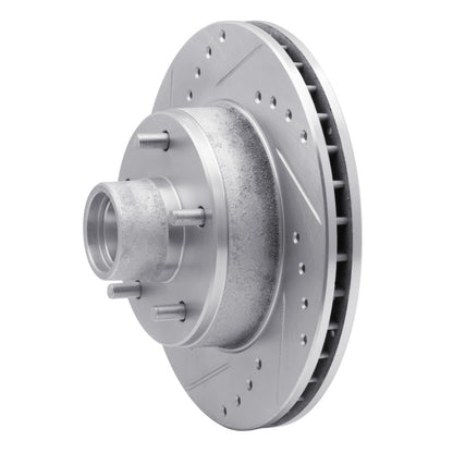 R1 Concepts R1 1978-1990 Buick Skylark Front Left Drilled & Slotted Silver Brake Rotor