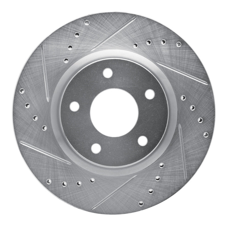 R1 Concepts R1 13-25 Nissan ALTIMA Front Left Drilled & Slotted Silver Brake Rotor