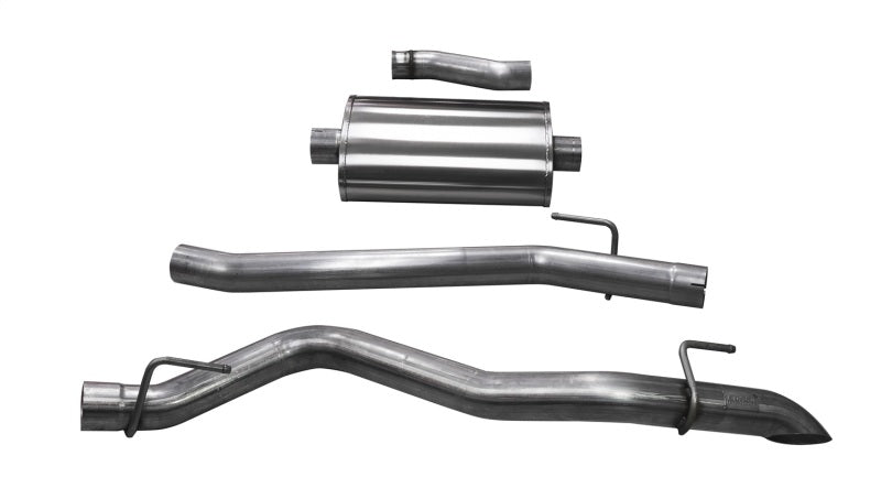 CORSA Performance Corsa 2020-2025 Jeep Gladiator JT 3.0in Cat-Back Single Side Exit w/ Turn Down Tip