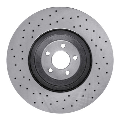 DFC 16-18 Ford Mustang Left Front Drilled Brake Rotor
