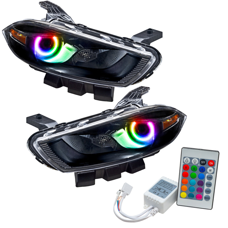 ORACLE Lighting Oracle 13-16 Dodge Dart SMD HL - Black - Halogen - ColorSHIFT w/ Simple Controller