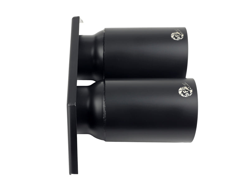 aFe Power Mach Force Xp 4in 304 SS Bolt-On Exhaust Tips Satin Black 14-19 Porsche 911 GT3 3.8L/4.0L