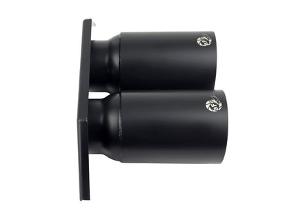 aFe Power Mach Force Xp 4in 304 SS Bolt-On Exhaust Tips Satin Black 14-19 Porsche 911 GT3 3.8L/4.0L