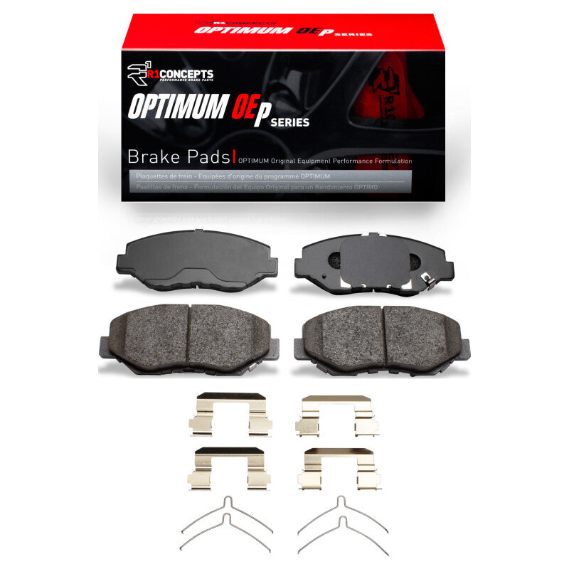 R1 Concepts R1 03-08 Honda Pilot Front Optimum OE Brake Pads & Hardware Kit