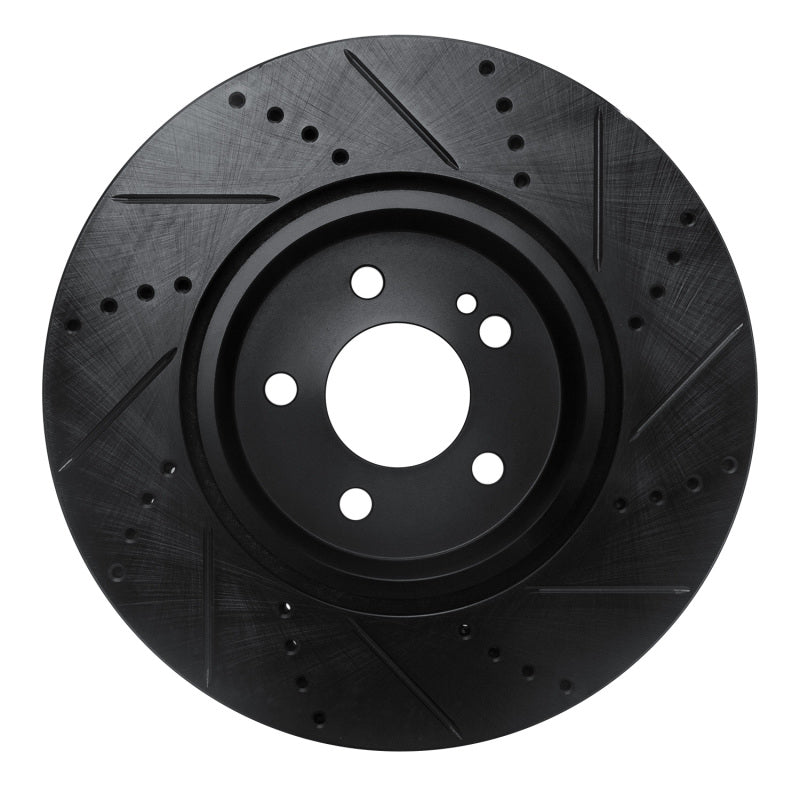 R1 Concepts R1 16-23 Mercedes-Benz GLC250 (South America) Rear Left Drilled & Slotted Black Brake Rotor