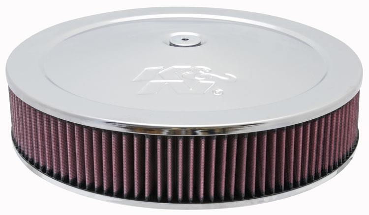 K&N Engineering K&N Round Air Filter Assembly 12in ID / 3.063in Height / 5.125in Neck Flange / 7/8in Drop Base