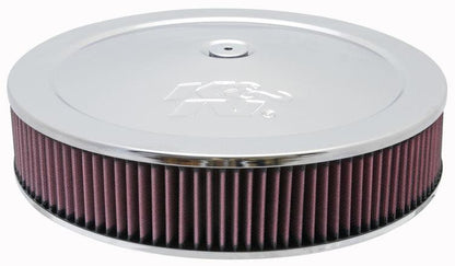 K&N Engineering K&N Round Air Filter Assembly 12in ID / 3.063in Height / 5.125in Neck Flange / 7/8in Drop Base