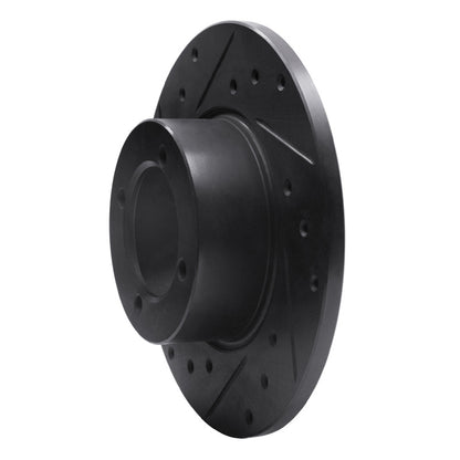 R1 Concepts R1 67-74 Opel Manta Front Left Drilled & Slotted Black Brake Rotor
