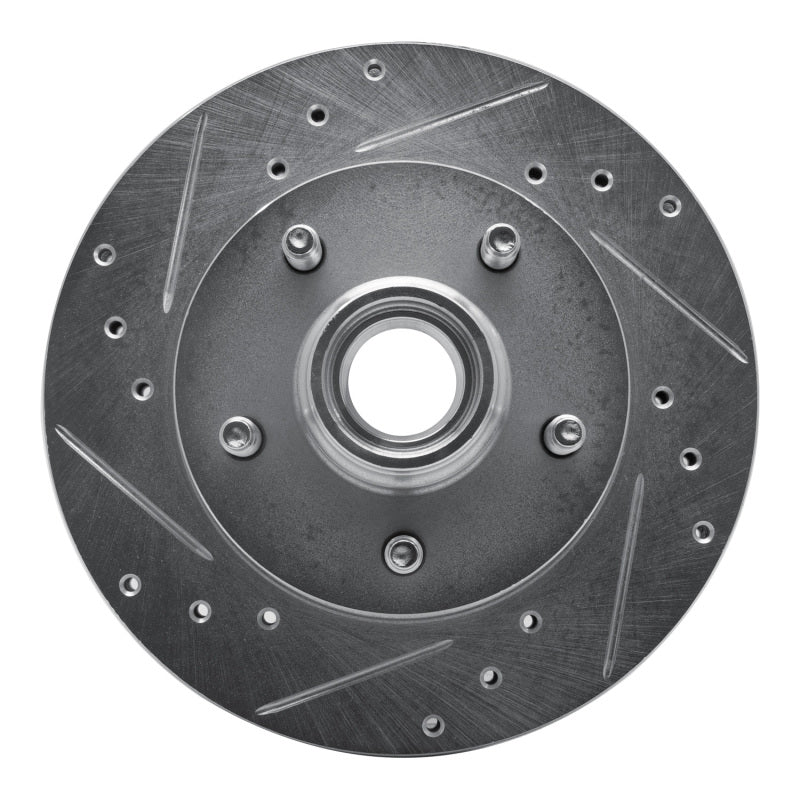 R1 Concepts R1 98-02 Ford Ranger (USA/Canada) Front Left Drilled & Slotted Silver Brake Rotor