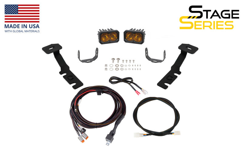 Diode Dynamics 19-25 Toyota RAV4 Stage Series Ditch Light Bracket Kit