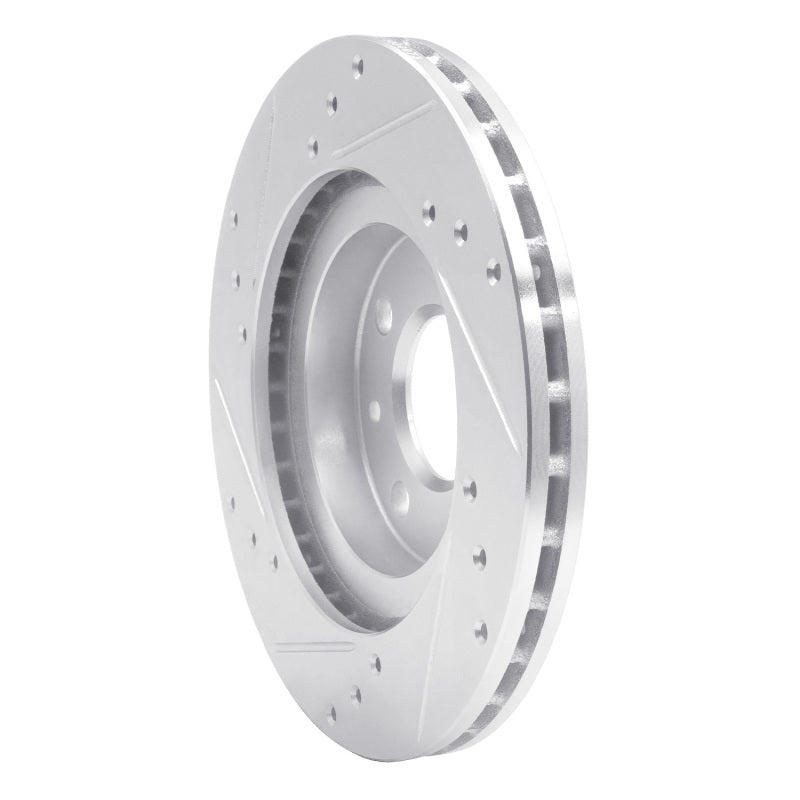 R1 Concepts R1 15-19 Renault Logan (Mexico) Front Right Drilled & Slotted Silver Brake Rotor