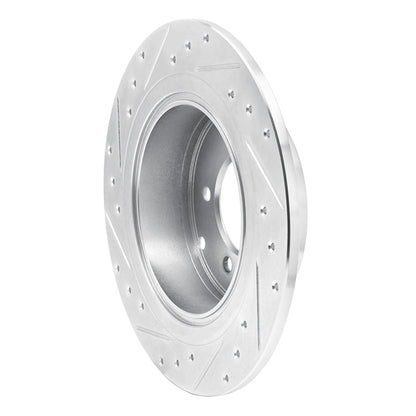 R1 Concepts R1 07-17 Chrysler SEBRING Rear Right Drilled & Slotted Silver Brake Rotor