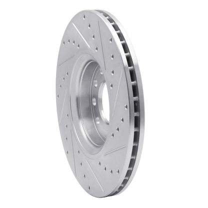 R1 Concepts R1 99-10 Chevrolet ASTRA (Mexico) Front Left Drilled & Slotted Silver Brake Rotor