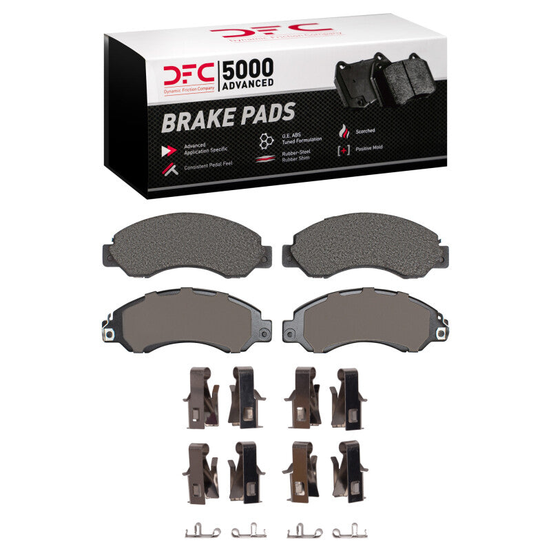 DFC 94-10 UD UD 1200 Front 5000 Advanced Semi Metallic Brake Pads and Hardware Kit