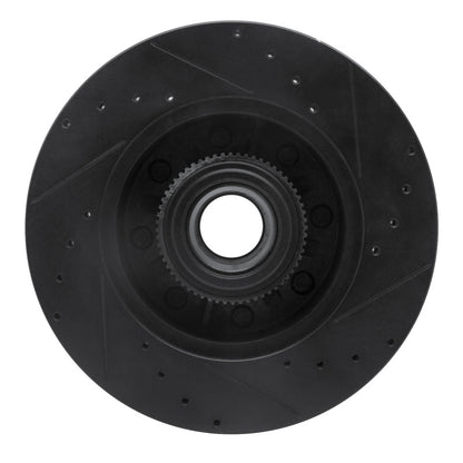 R1 Concepts R1 11-25 Ford F-250 2WD (Super Duty) Front Left Drilled & Slotted Black Brake Rotor