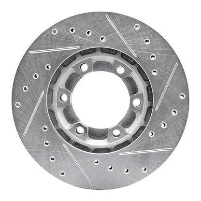 R1 Concepts R1 87-89 Dodge Raider Front Left Drilled & Slotted Silver Brake Rotor