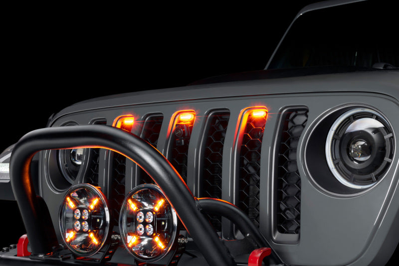 ORACLE Lighting Oracle Universal Pre-Runner Style LED Grill Light Kit (New Style) - Amber w/Tinted Lens