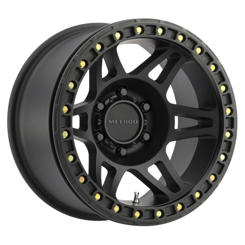 Method Wheels Method MR106 Beadlock 17x9 -44mm Offset 6x5.5 108mm CB Matte Black w/BH-H24125 Wheel