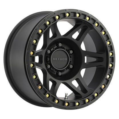 Method Wheels Method MR106 Beadlock 17x9 -44mm Offset 6x5.5 108mm CB Matte Black w/BH-H24125 Wheel
