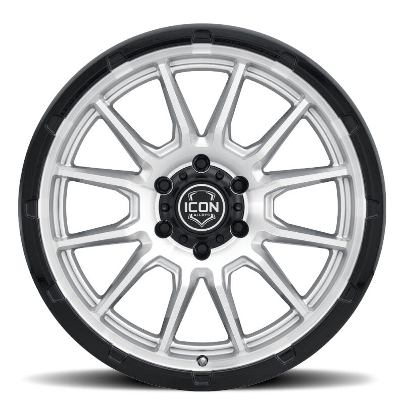 ICON Alloys Cajon 20x9 / 6x135 / 16mm / 5.625in BS Silver Machined Wheel w/ GB Lip