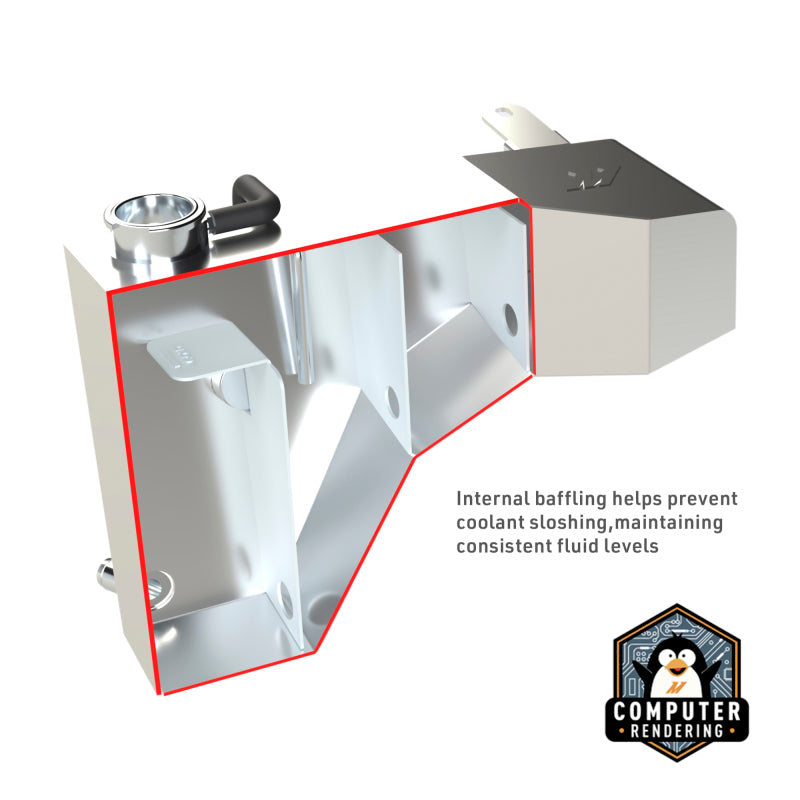 Mishimoto 2011+ Dodge Challenger/Charger / Chrysler 300C Aluminum Expansion Tank - Natural Finish