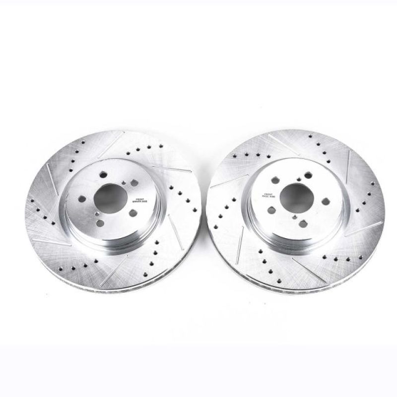 PowerStop Power Stop 14-18 Subaru Forester Front Evolution Drilled & Slotted Rotors - Pair