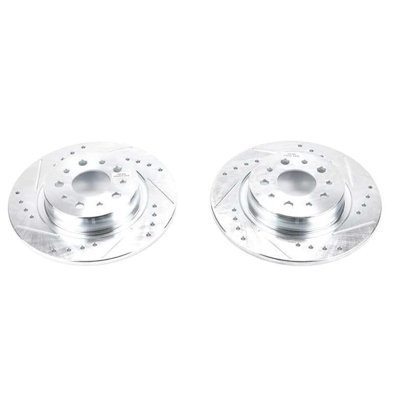 PowerStop Power Stop 14-19 Fiat 500L Rear Evolution Drilled & Slotted Rotors - Pair