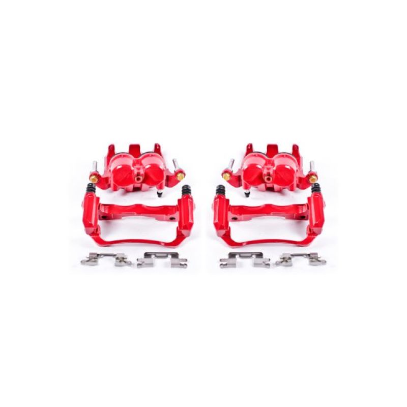 PowerStop Power Stop 05-18 Nissan Frontier Front Red Calipers w/Brackets - Pair