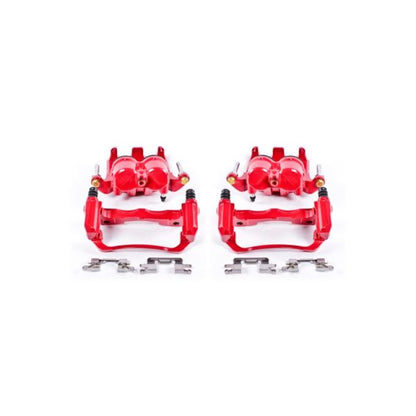 PowerStop Power Stop 05-18 Nissan Frontier Front Red Calipers w/Brackets - Pair