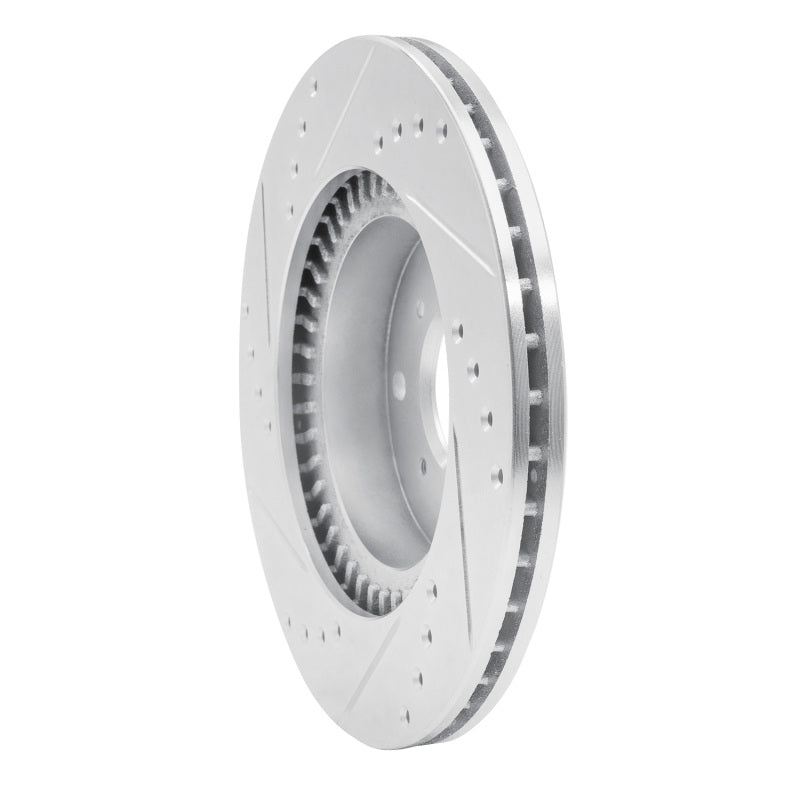 R1 Concepts R1 87-90 Acura Legend Front Right Drilled & Slotted Silver Brake Rotor