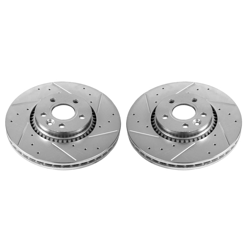 PowerStop Power Stop 08-15 Land Rover LR2 Front Evolution Drilled & Slotted Rotors - Pair