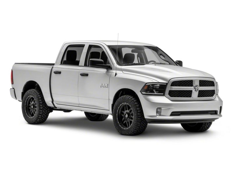 Raxiom 09-18 Dodge RAM 1500/2500/3500 Axial Series Headlights w/ LED Bar- Black Housing (Clear Lens)