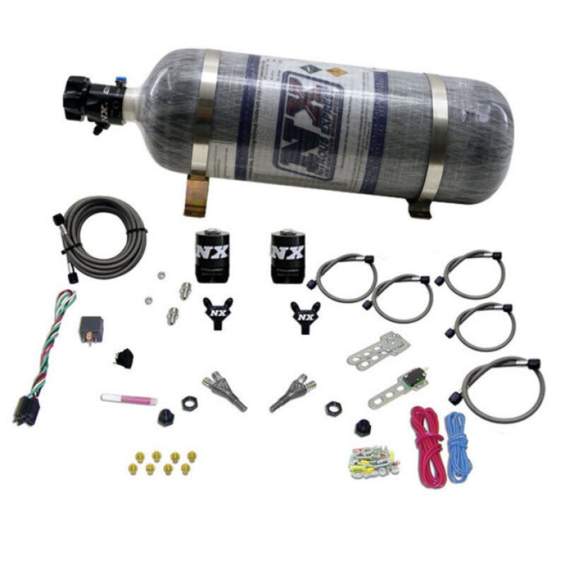 Nitrous Express 92-95 Dodge V8 TBI Dual Nozzle Nitrous Kit (50-125HP) w/Composite Bottle
