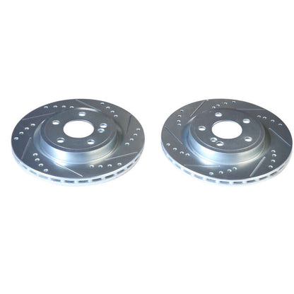 PowerStop Power Stop 14-19 Mercedes-Benz CLA250 Rear Evolution Drilled & Slotted Rotors - Pair