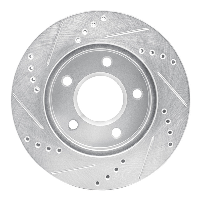 R1 Concepts R1 83-96 Buick Reatta Front Right Drilled & Slotted Silver Brake Rotor