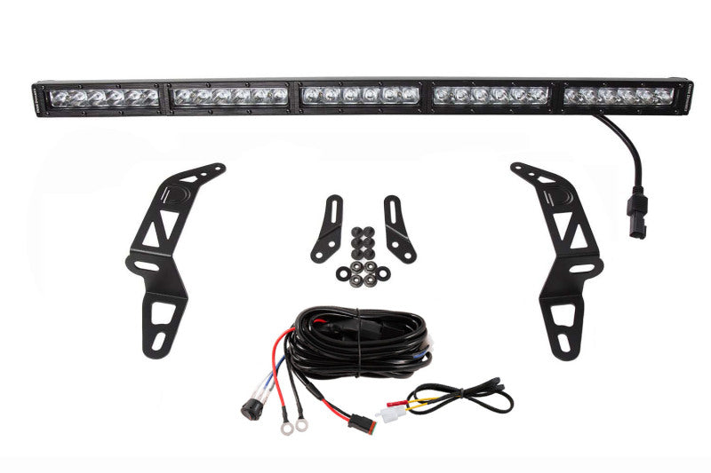 Diode Dynamics 18-21 Jeep JL Wrangler/Gladiator SS30 Bumper Bracket Kit - Amber Combo Dual