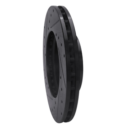 R1 Concepts R1 16-23 Mercedes-Benz Metris Front Right Drilled & Slotted Black Brake Rotor