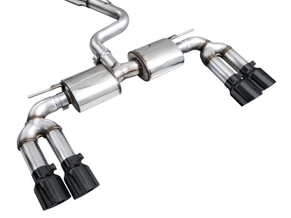 AWE Tuning 22-24 Audi 8Y S3 Touring Edition Exhaust - Diamond Black Tips