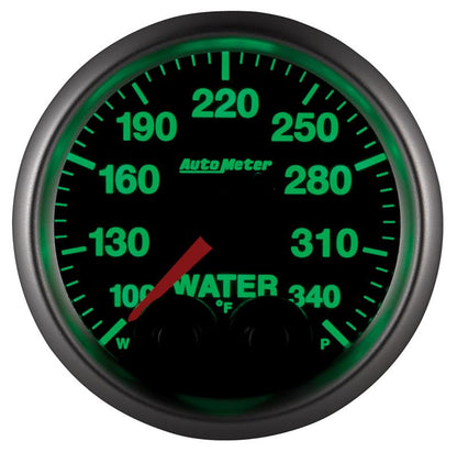 Autometer Elite 52mm 100-340 Deg F Water Temperature Peak and Warn Gauge w/ Electronic Control